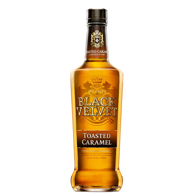 Black Velvet Toasted Caramel Flavored Imported Canadian Whisky,  70 Proof (750 ml)