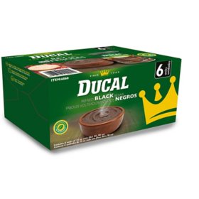 Ducal Refried Black Beans 15 oz., 6 pk