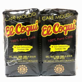 Cafe El Coqui Ground Coffee Twin Pack 14 oz.