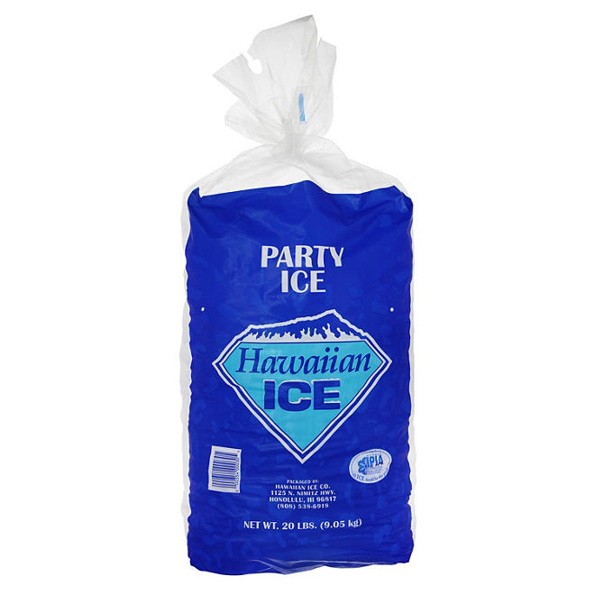 Hawaiian Ice Packaged Party Ice 20 lbs.