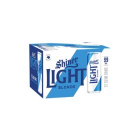 Shiner Light Blonde Lager Beer, 12 fl. oz. can, 12 pk.