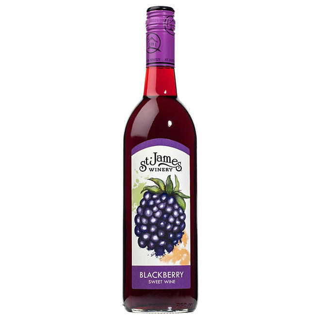 St. James Winery Blackberry Sweet Wine 750 ml