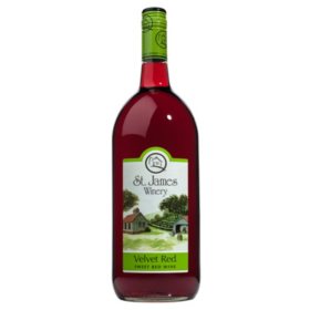 St. James Velvet Red Sweet Red Wine 1.5 L