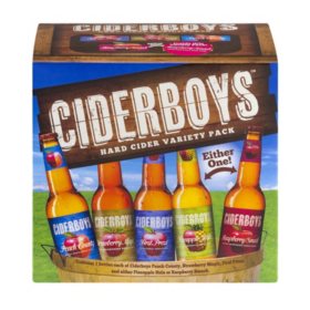 Ciderboys Hard Cider Variety 12 fl. oz. bottle, 12 pk.