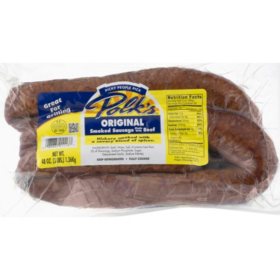 Polk's Original Smoked Beef Sausage, Fully Cooked (3 lbs.)