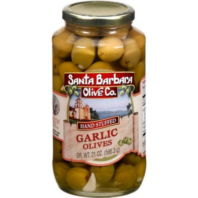 Santa Barbara Olive Garlic Stuffed Olives 21oz Sam's Club
