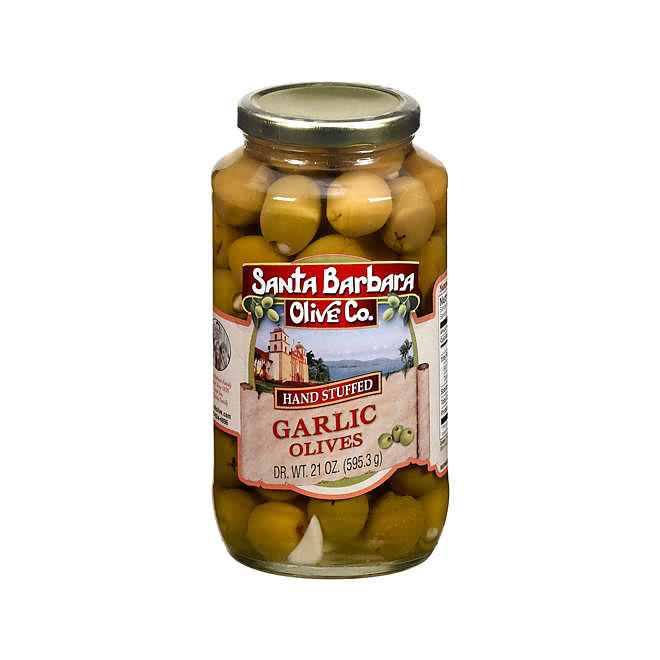 Santa Barbara Olive Garlic Stuffed Olives - 21oz