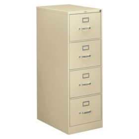 HON 26 ½” 310 Series 4-Drawer Legal File Cabinet, Select Color
