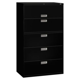 Hon 42 600 Series 5 Drawer Lateral Letter Legal File Cabinet