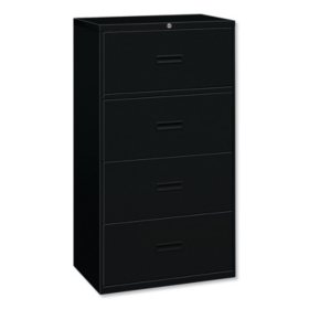 HON 400 Series Four-Drawer Lateral File, 36w x 18d x 52.5h, Assorted Colors