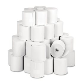 Iconex Direct Thermal Printing Thermal Paper Rolls, 3.13" x 273 ft, White, 50/Carton