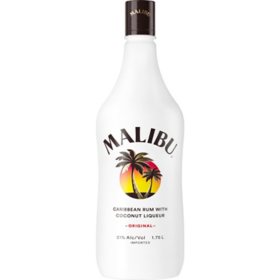 Malibu Original Coconut Flavored Rum 1.75 L