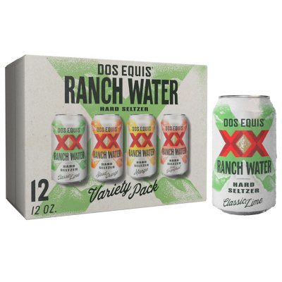 DOS EQUIS RANCH WTR 12 / 12 OZ CANS Sam's Club