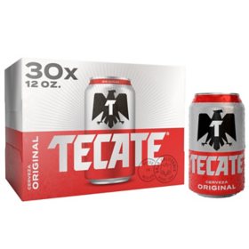 Tecate Original Mexican Lager Beer 12 fl. oz. can, 30 pk.