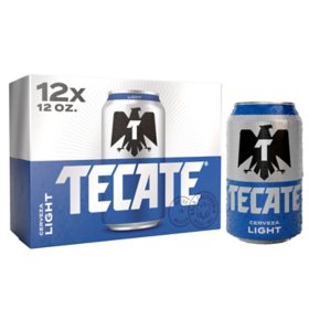 Tecate Light Mexican Lager Beer 12 fl. oz. can, 12 pk.