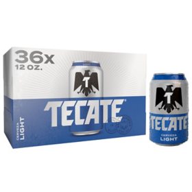 Tecate Light Mexican Lager Beer 12 fl. oz. can, 36 pk.