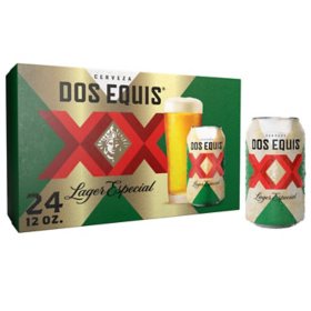 Dos Equis Mexican Lager Beer (12 fl. oz. can, 24 pk.)