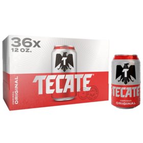 Tecate Cerveza Lager Beer, 12 fl. oz. can,  36 pk.
