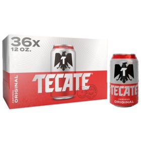 Tecate Cerveza 12 fl. oz. can,  36 pk.