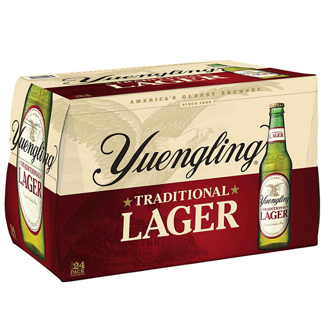 Yuengling Lager Beer 12 fl. oz. bottle, 24 pk.