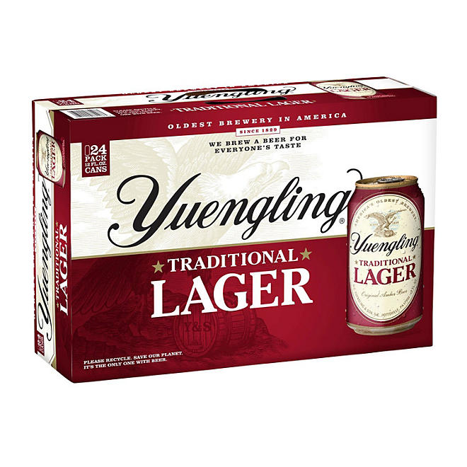 Yuengling Traditional Lager 12 fl. oz. can, 24 pk.