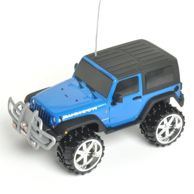 blue remote control jeep