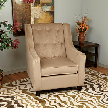 Avenue Six Curves Tufted Chair with Dacron Wrapped Foam Cushions