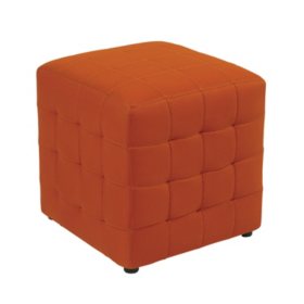 Avenue Six Detour 15” Fabric Cube - Orange