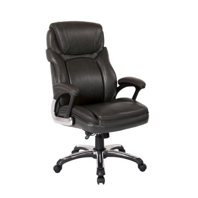 Inspired By Bassett Barrington Executive Leather Chair Black Sam S Club