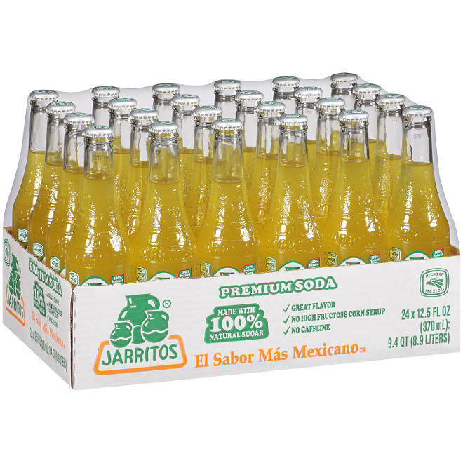 Jarritos Pineapple Soda (12.5 oz. glass bottles, 24 pk.)