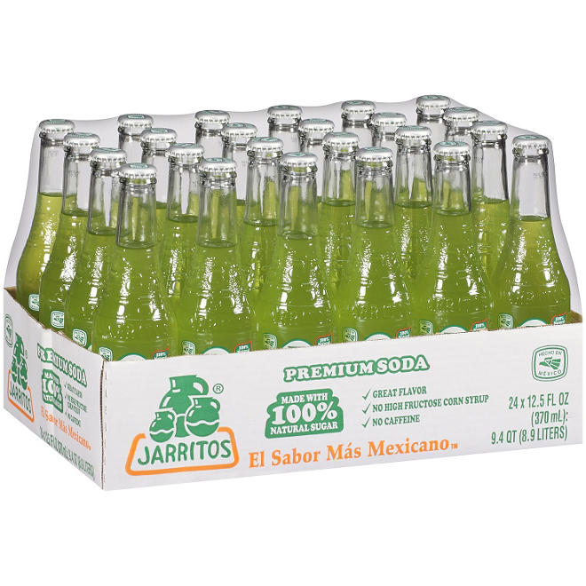 Jarritos Lime Soda (12.5 oz. glass bottles, 24 pk.)