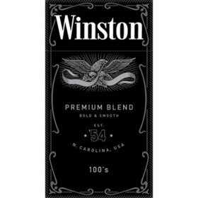 Winston Black 100s Box 20 ct., 10 pk.