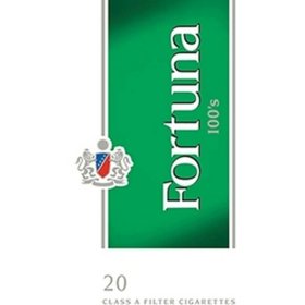 Fortuna Dark Green Menthol 100s Box 20 ct., 10 pk.