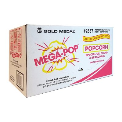 Gold Medal Mega Pop Popcorn Kit (6 oz. kit, 36 ct.) - Sam's Club