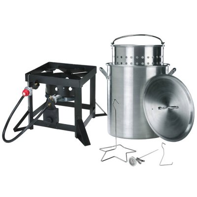 Backyard Pro All Stainless Steel 30 Quart Turkey Fryer Kit / Steamer Kit