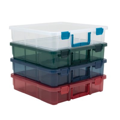 12x12 clear plastic boxes