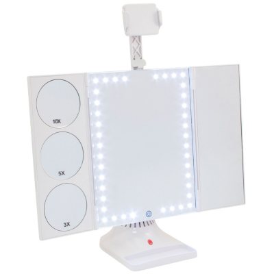 Led Makeup Vanity Mirror With Phone Attachment Sam S Club