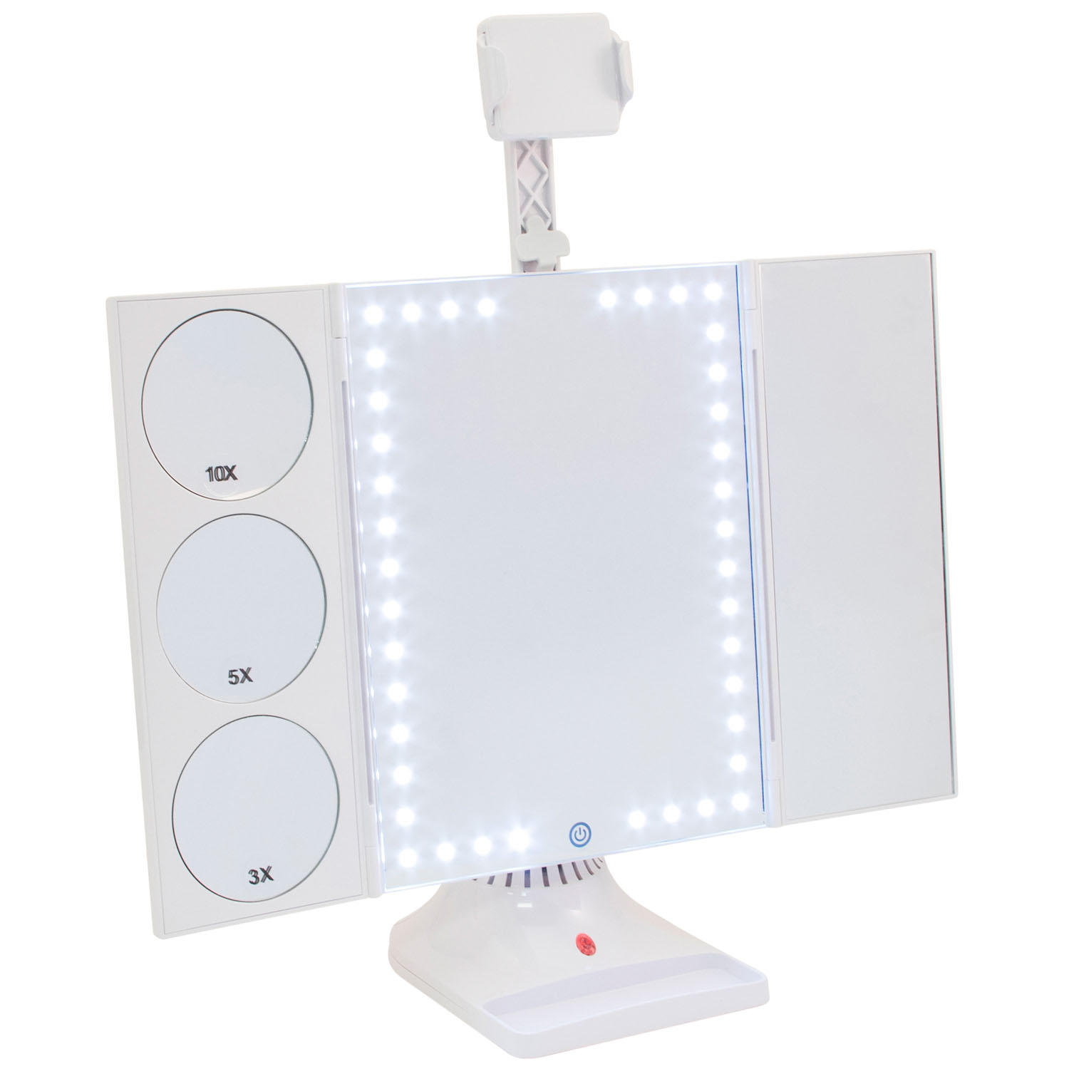 Thinkspace GloTech LED Makeup Vanity Mirror with Phone Attachment