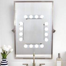 Thinkspace Beauty Portable LED Vanity Lights, Chrome (4 pk.)