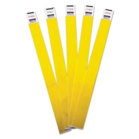 Advantus - Crowd Management Wristbands, Sequentially Numbered, Yellow -  500/Pack