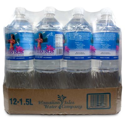 Hawaiian Isles Water 1 5 L 12 Pk Sam S Club