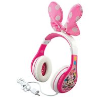 Disney Minnie Mouse Bow-tastic Kids Volume Limiting Wired Headphones