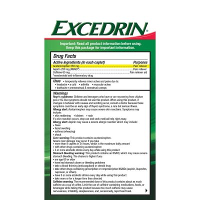 excedrin cooling pads