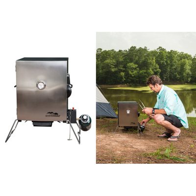 Masterbuilt Portable Gas Smoker with Stainless Steel Door Sam s Club