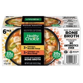 Healthy Choice Soup made with Chicken Bone Broth (15 oz., 6 pk.)