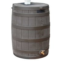 Rain Wizard 50-Gallon Rain Barrel - Oak