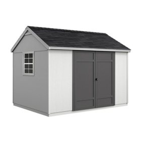 Handy Home Products Eave Gable 12' x 10' Outdoor Wooden Shed, Choose Installation		