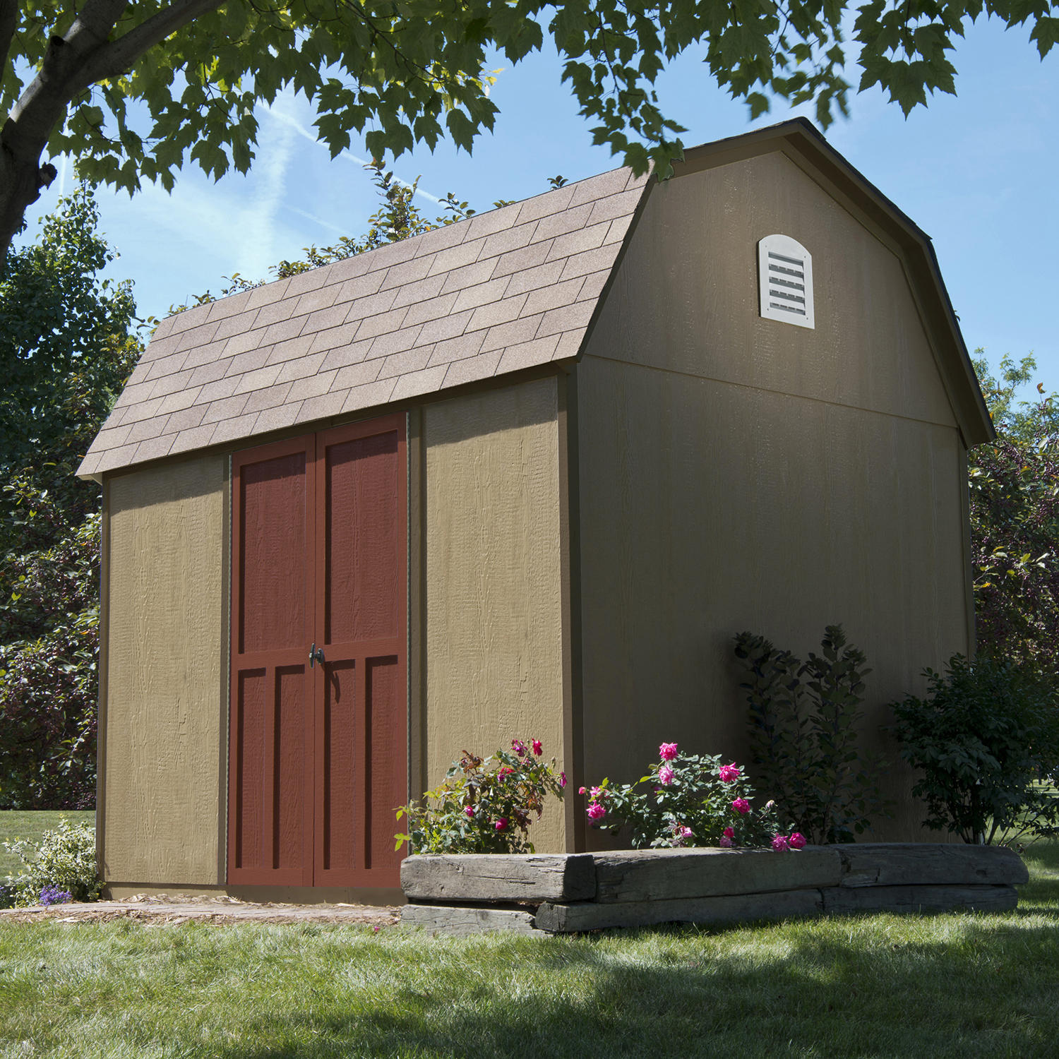 Handy Home Products Bristol 8′ x 10′ Wood Storage Shed
