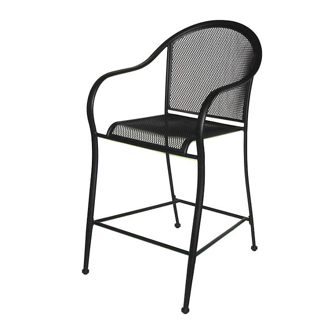 Commercial Wrought Iron Bar Chair - 2 pk.