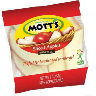 Mott's Sliced Red Apples, 2 oz, 6 count